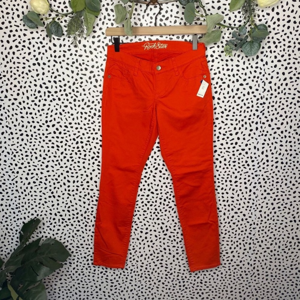Old Navy Rockstar red skinny jeans